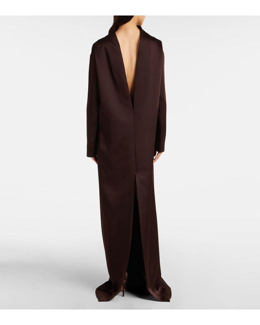 Tom Ford Brown Crepe Satin Gown