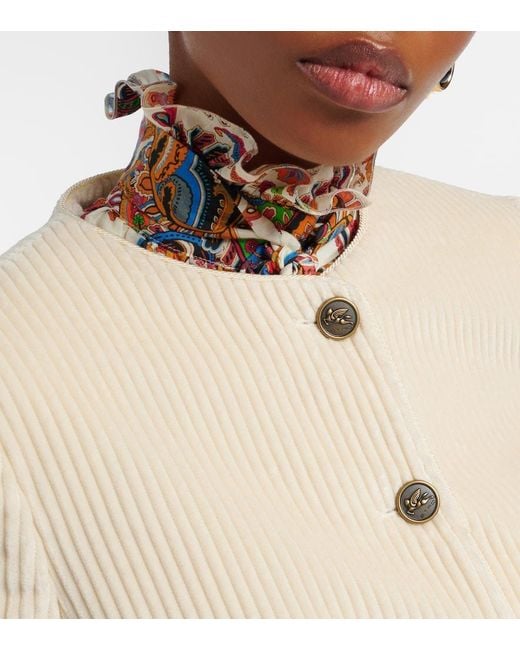 Etro Natural Cotton Corduroy Jacket