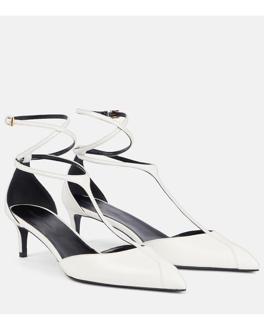 Khaite White Pumps Mia Aus Leder
