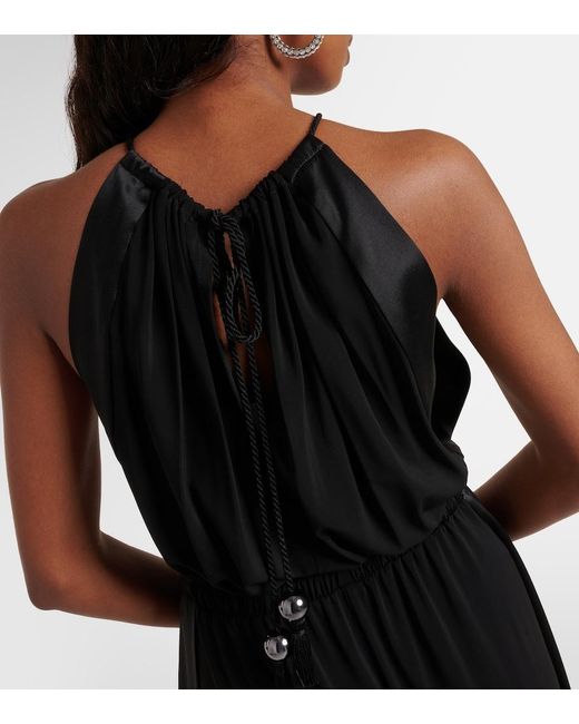 Max Mara Black Viscose Jersey Jumpsuit