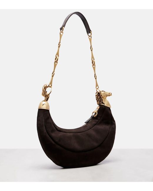 Borsa A Spalla Chain Horse Small di Chloé in Black