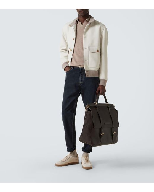 Chaqueta De Lana Brunello Cucinelli de hombre de color White