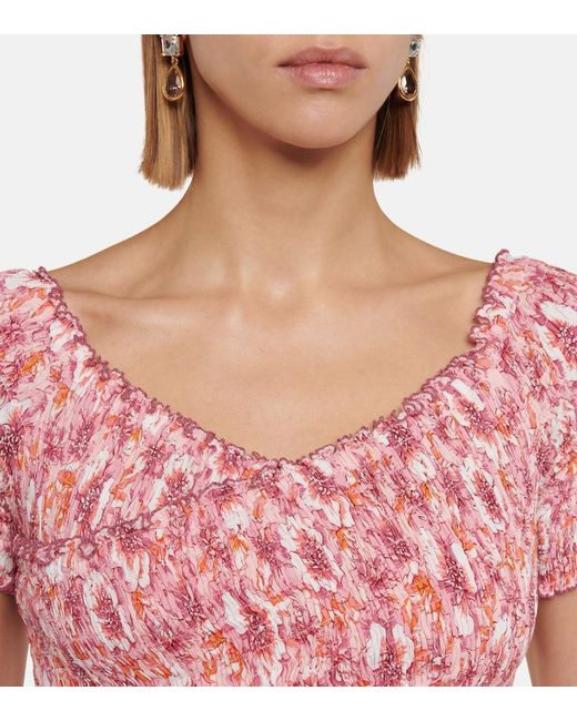 Poupette Pink Soledad Printed Minidress