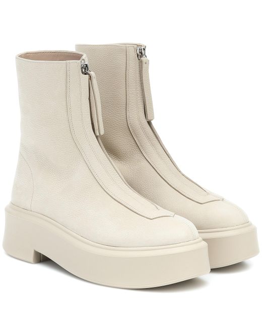 the row front zip boots