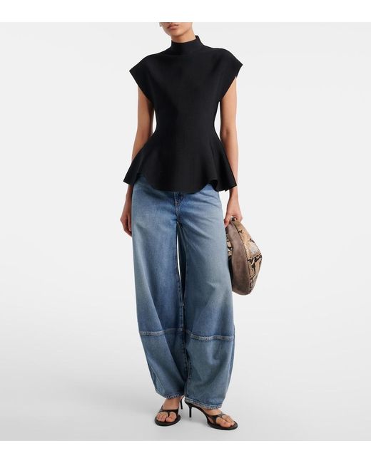 Agolde Blue Lantern Barrel-Leg Jeans