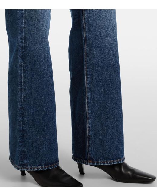 FRAME Blue X Amelia The Low-Rise Straight Jeans
