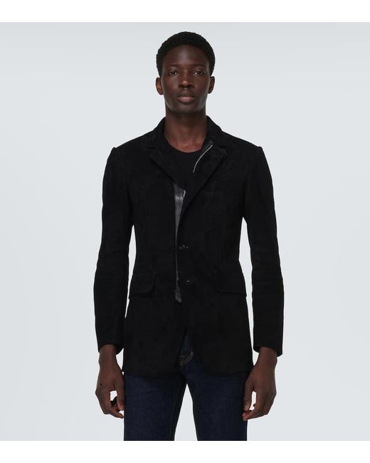 Tom Ford Black Suede Blazer for men