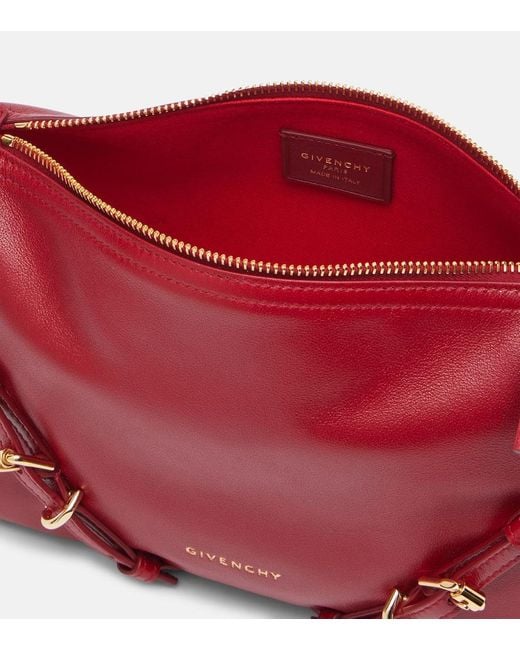 Givenchy Red Schultertasche Voyou Mini Aus Leder
