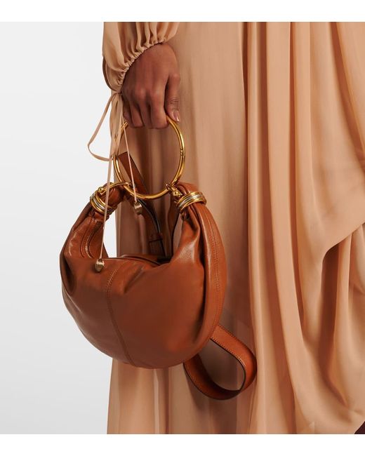 Borsa A Spalla Bracelet Small di Chloé in Brown