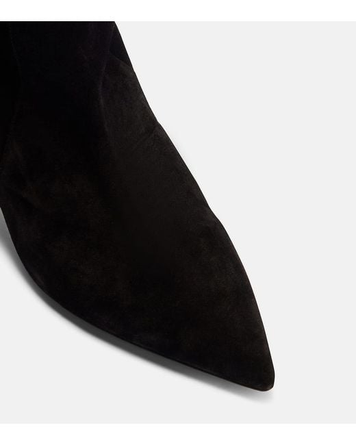 Paris Texas Black 60 Suede Knee-High Boots