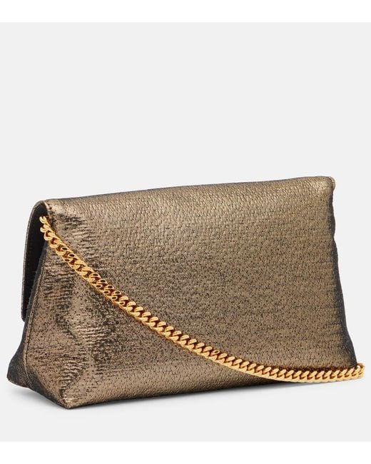Tom Ford Natural Nobile Small Metallic Clutch