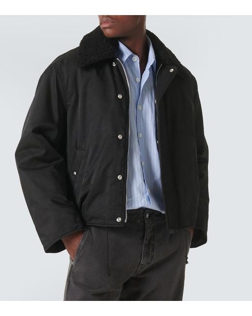 Our Legacy Black Ace Cotton-Blend Jacket for men