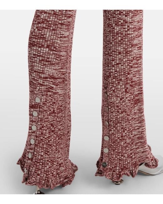 Rabanne Red Knitted Culottes