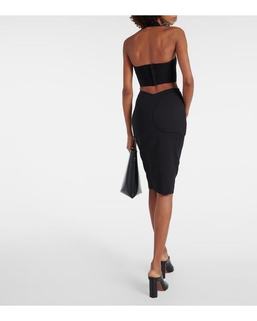 Alaïa Black Halterneck Bra Top