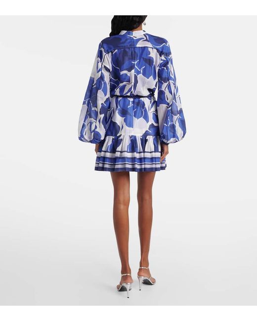 Rebecca Vallance Blue Minikleid Paros Aus Baumwolle