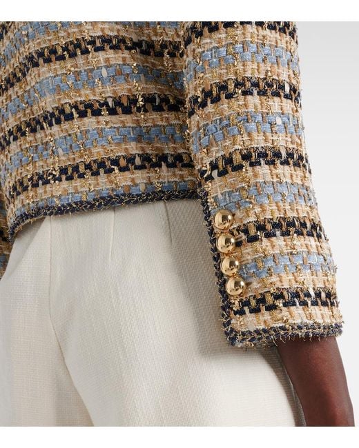 Veronica Beard White Sumira Tweed Jacket