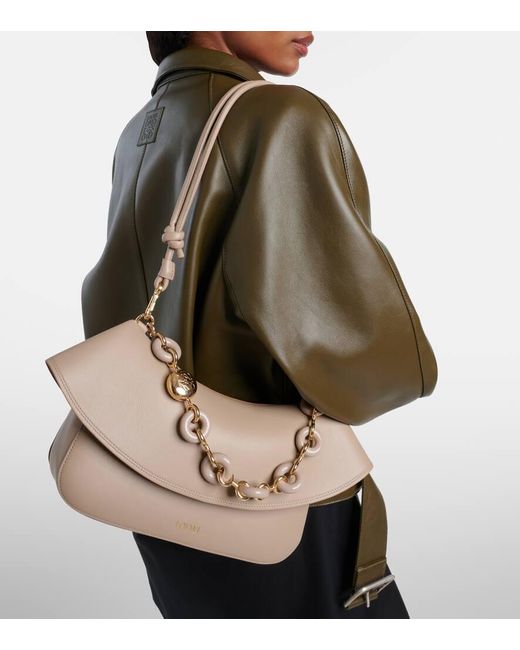 Loewe Natural Ola Medium Leather Shoulder Bag