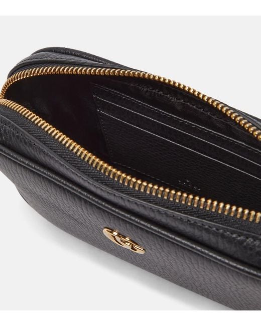 Gucci Black Gg Marmont Mini Camera Bag