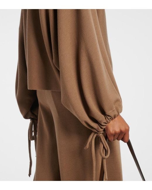 Max Mara Brown Frais Virgin Wool Sweater