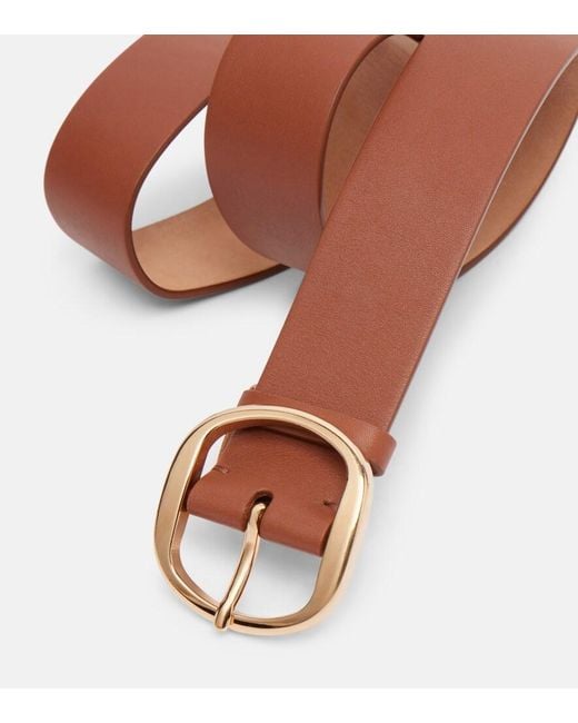 Gabriela Hearst Brown Elster Leather Belt