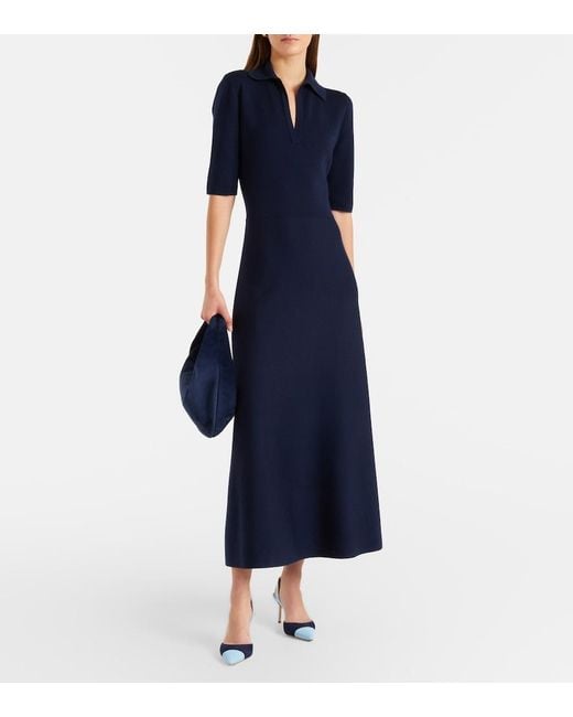 Manolo Blahnik Blue Capsli Suede Slingback Pumps