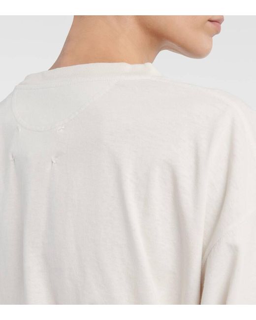 Camiseta en jersey de algodon Maison Margiela de color White