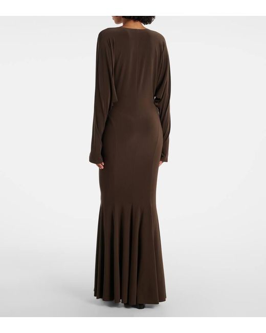 Norma Kamali Brown Robe Aus Jersey