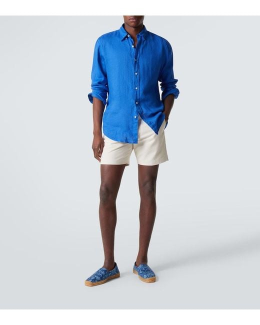 Kiton Bedruckte Espadrilles in Blue für Herren