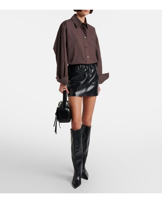 Agolde Black Keira Miniskirt