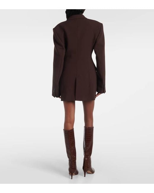 Wardrobe NYC Brown Wool Blazer