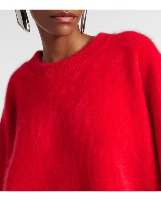 Lisa Yang Red Natalia Cashmere Sweater