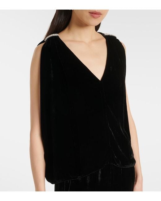 Velvet Black Adelle Top
