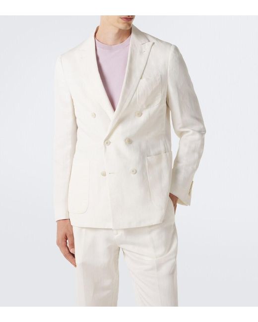 Canali Natural Kei Linen And Silk Blazer for men