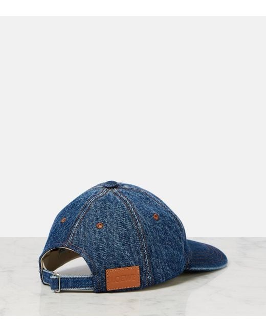 Loewe Blue Paula's Ibiza Logo Denim Baseball Cap