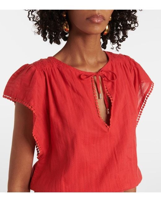 Melissa Odabash Keri Tiered Cotton Minidress