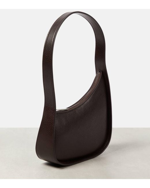 The Row Half Moon Brown Leather Bag