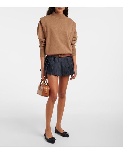 Roger Vivier Blue Gommettine Mesh Ballet Flats