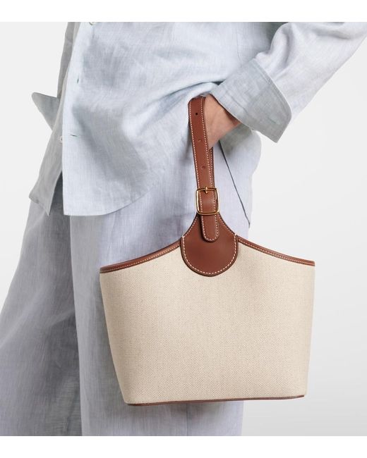 Borsa Bobbin di Loro Piana in White