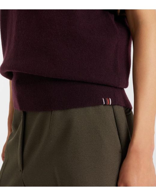Extreme Cashmere Red N°243 Spencer Cashmere-Blend Sweater Vest