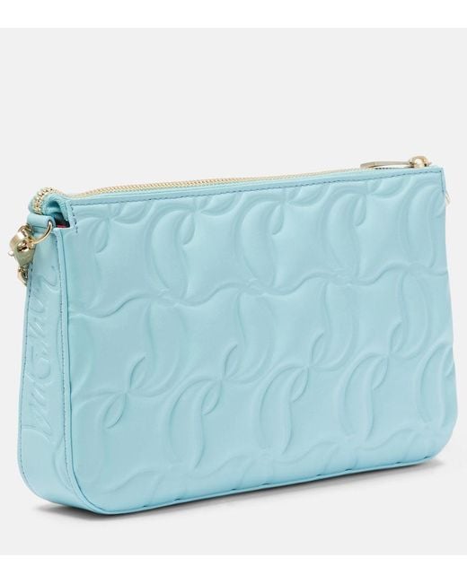 Christian Louboutin Blue Loubila Leather Crossbody Bag
