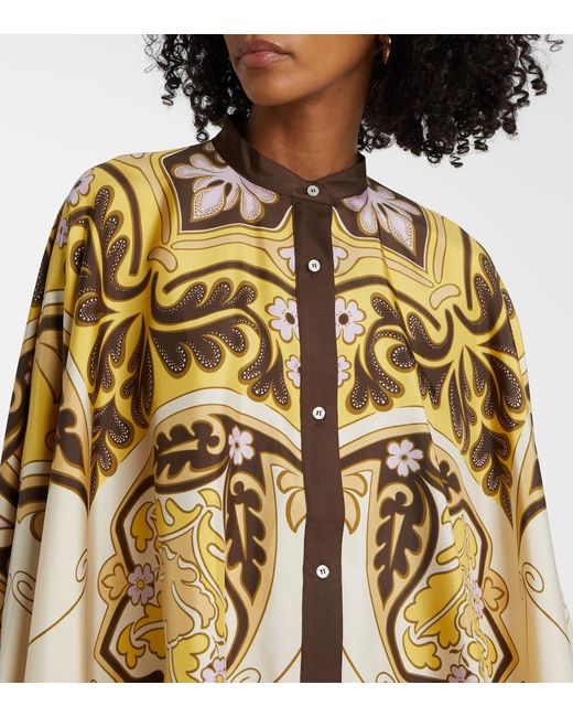 LaDoubleJ Natural Spells Placee Silk Shirt