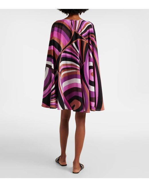 Emilio Pucci Pink Iride Silk Kaftan