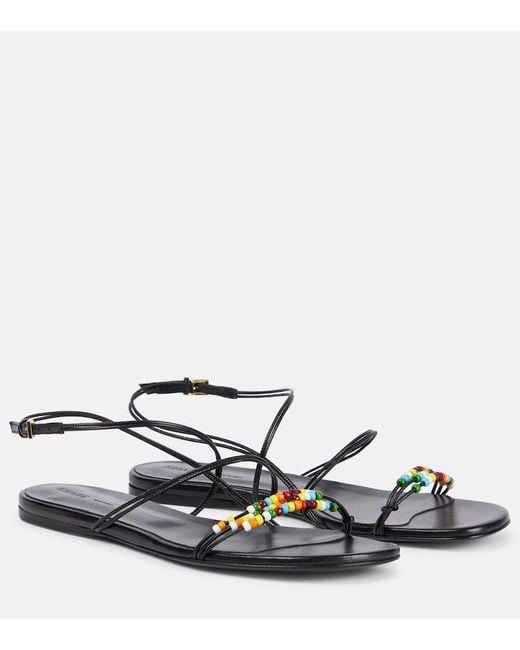 Sandales Loop En Cuir Khaite en coloris White
