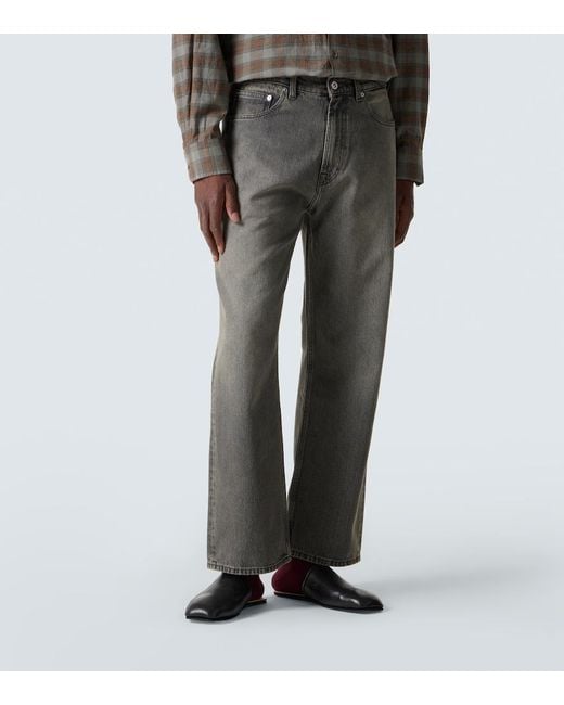 Our Legacy Gray Third Cut Faded Straight Jeans for men