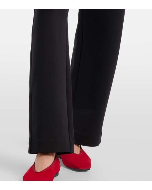 Max Mara Blue Grana Cotton-Blend Wide-Leg Pants