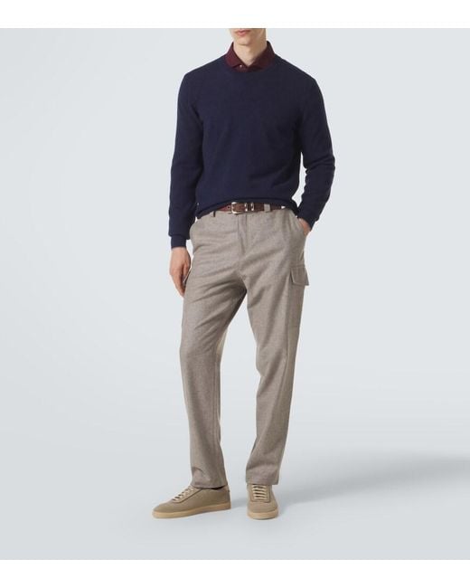 Pullover di Brunello Cucinelli in Blue da Uomo