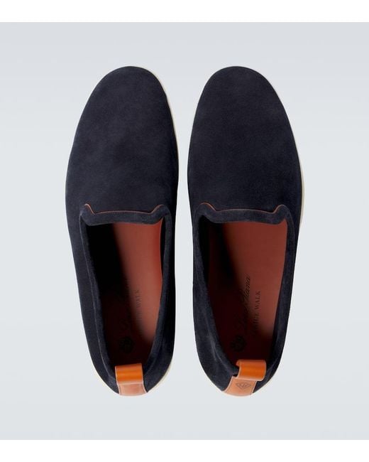 Mocassini Venice Walk di Loro Piana in Blue da Uomo