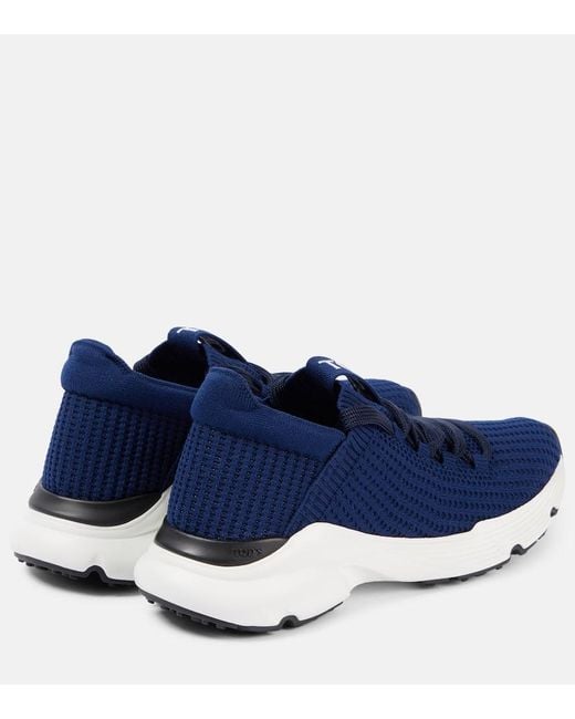 Tod's Blue Knitted Sneakers