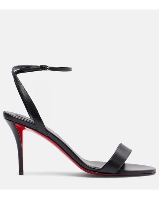 Christian Louboutin Black Miss Z Sandal 80 Leather Sandals