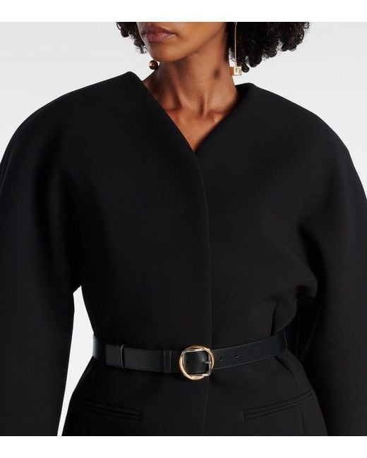 Jacquemus Black Salon Leather Belt
